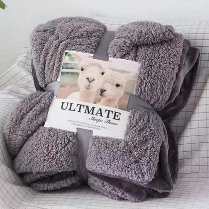 Cool Gift, 200x230 cm, Double Sherpa Throw Blanket, Available in Different Colors