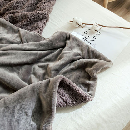 Cool Gift, 200x230 cm, Double Sherpa Throw Blanket, Available in Different Colors