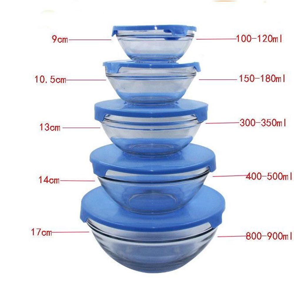 Cool Gift, 5Pc Glass Bowl Set, Available In Different Colors