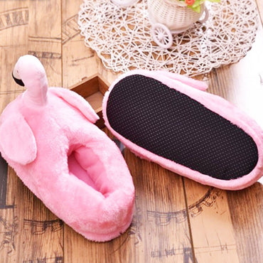Cool Gift, Flamingo Plush Home Pantoufle, Available in Different Colors