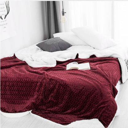 Cool Gift, 160x200 cm, Single Sherpa Throw Blanket, Available in Different Colors