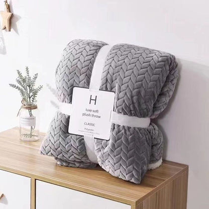 Cool Gift, 200x230 cm, Double Sherpa Throw Blanket, Available in Different Colors