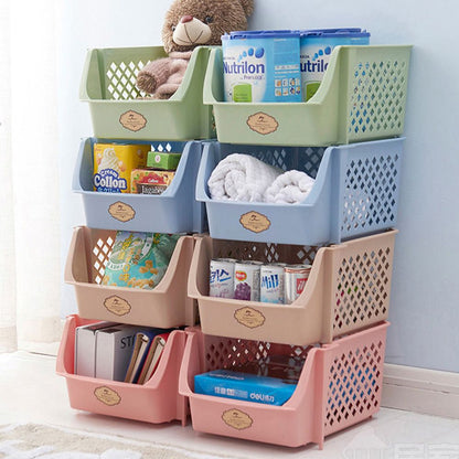 Cool Gift, Storage Plastic Baskets, 1 Pc, 'Random Color', Available in Different Sizes