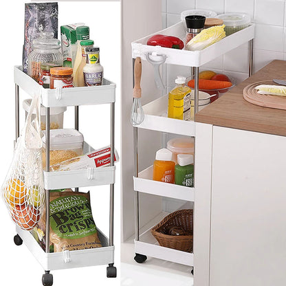 Cool Gift, Wide Storage Cart, Rolling Storage Cart, Available in Different Sizes