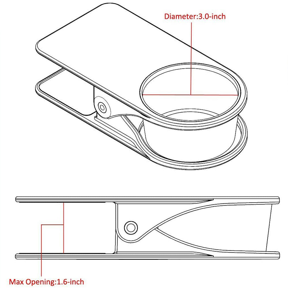 Cool Gift, Drinking Cup Holder Clip (Random Color)