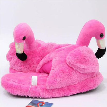Cool Gift, Soft Cozy Flamingo Women Home Slipper, Available in Different Colors