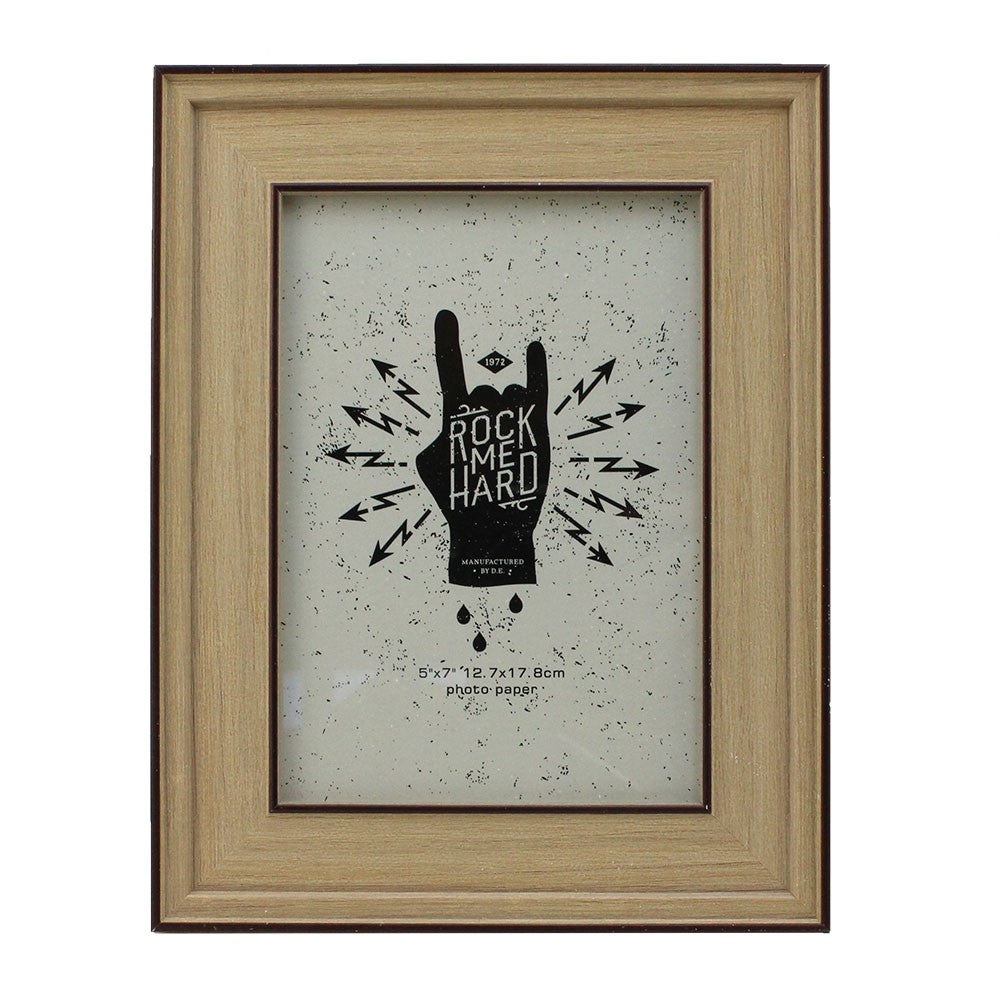 Cool Gift, Wood Picture Frame With Glass Front, Beije, Available in Different Sizes