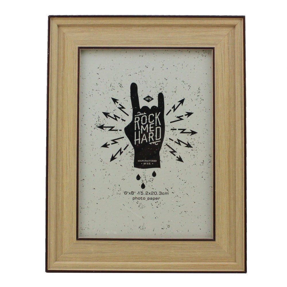 Cool Gift, Wood Picture Frame With Glass Front, Beije, Available in Different Sizes