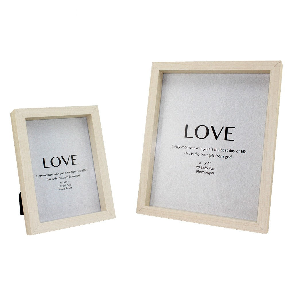 Cool Gift, Wood Picture Frame With Glass Front, Available in Different Sizes