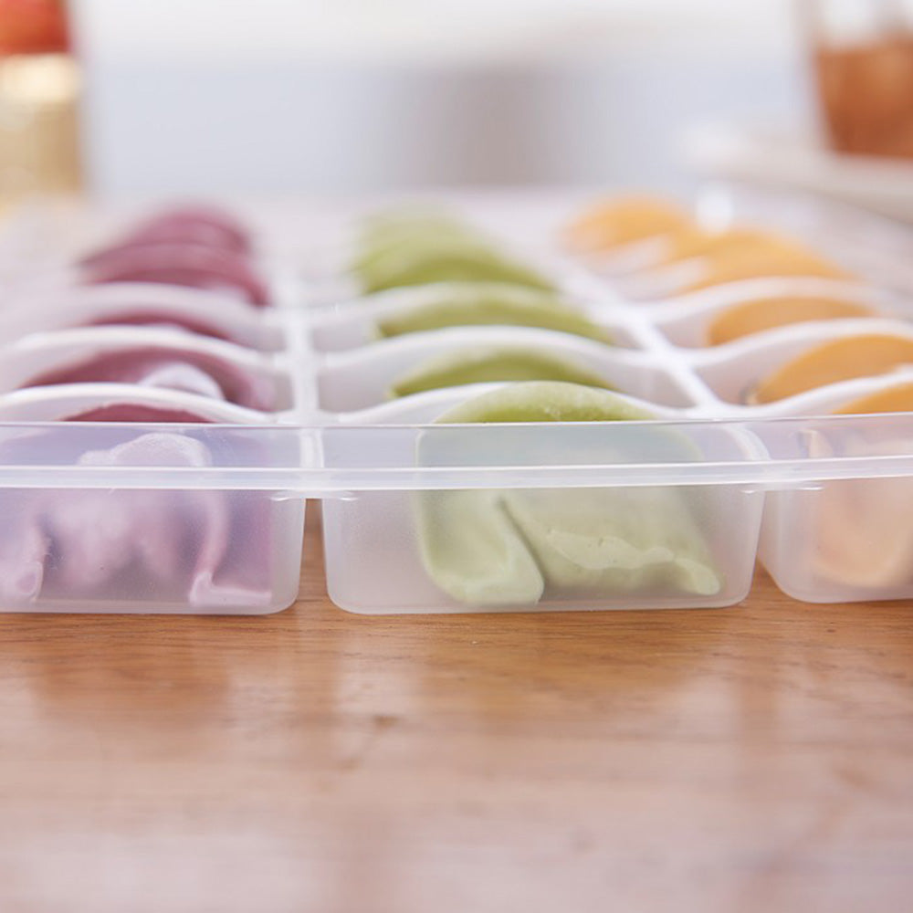 Cool Gift, Freezer Box Single-layer Cover Plastic Transparent Dumpling Box