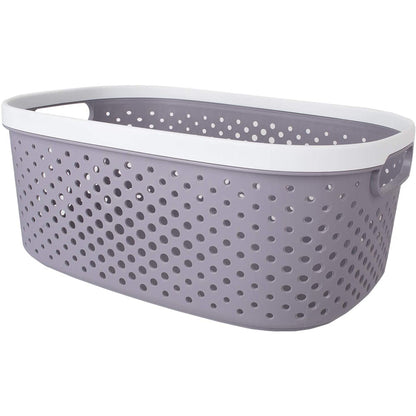 Cool Gift, Rectangle Laundry Basket Plastic Storage Organizer - Set of 3 Pcs, Available in Different Colors