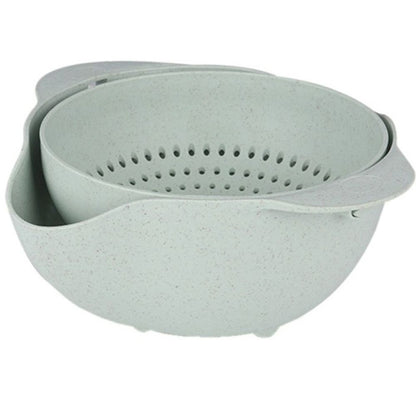 Cool Gift, Double Layer Fruit & Vegetable Drain Basket, Available in Different Colors