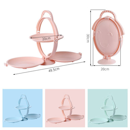 Cool Gift, Portable Multi-Layer Folding Fruit Tray, Available in Different Colors