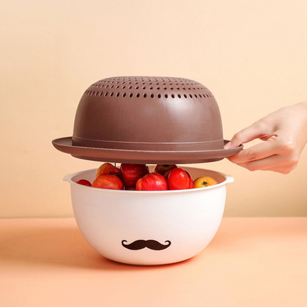 Cool Gift, Kitchen vegetable washing pots 2 In 1, Available in Different Colors