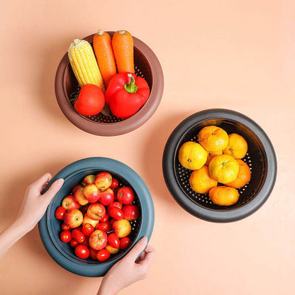 Cool Gift, Kitchen vegetable washing pots 2 In 1, Available in Different Colors