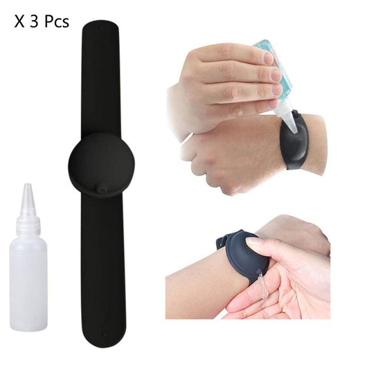 Cool Gift, Wristband Hand Sanitizer 3 Pcs Mixed Colors #03