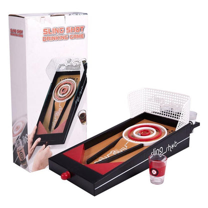 Cool Gift, Lingshot Drinking Game with 4 shot glasses