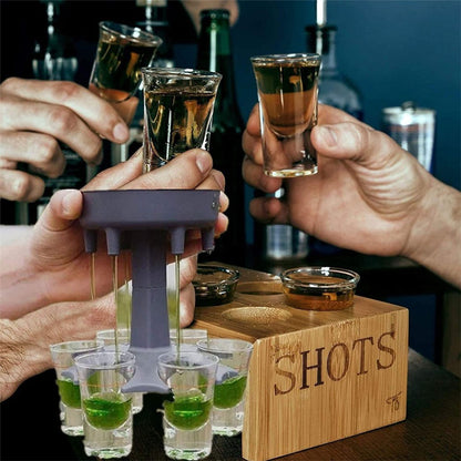 Cool Gift, 6 Shot Glass Dispenser and Holder