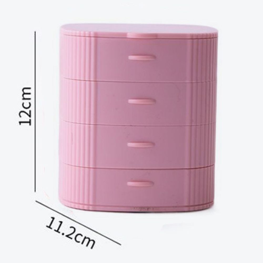Cool Gift, Rotating Jewelry Storage Box With Mirror, Available In Different Colors