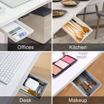 Cool Gift, Under Desk Drawer, Hidden Drawer, Available in Different Colors