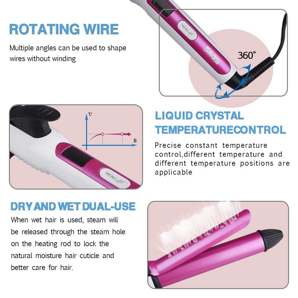 DSP 20026, Professional 3D Hair Curler, Available in Different Colors