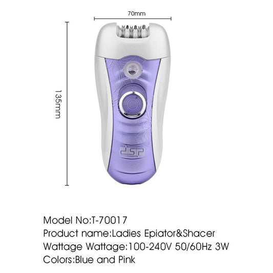 DSP, Professional Lady's Epilator Suit 3 in 2, Available In Different Colors