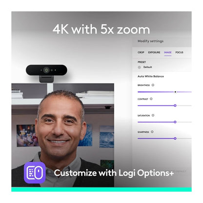 Logitech, Webcam Brio 4K Ultra Hd