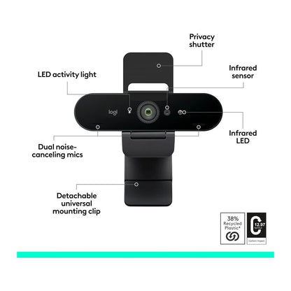 Logitech, Webcam Brio 4K Ultra Hd
