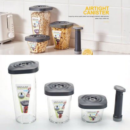 Cool Gift, 3 PCS Food Storage Container with Vacuum Sealed Set