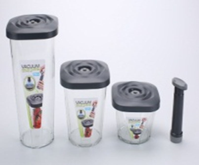 Cool Gift, 3 PCS Food Storage Container with Vacuum Sealed Set