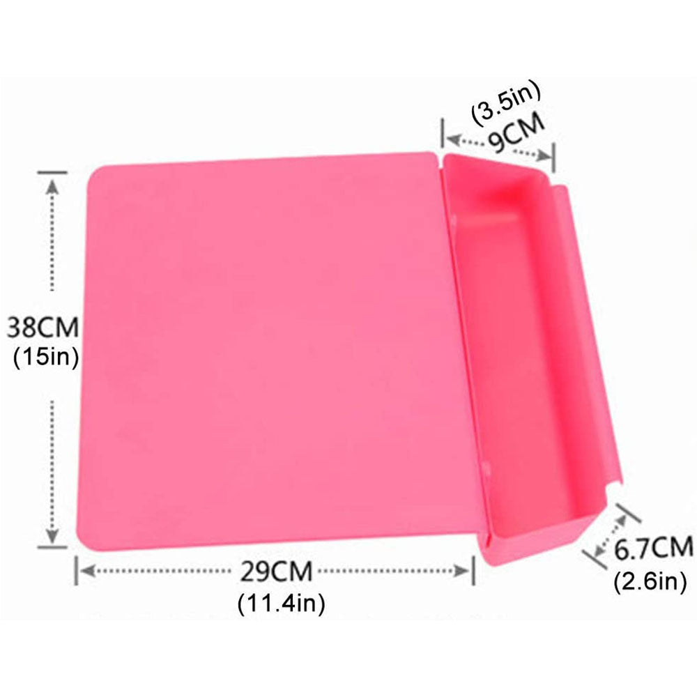 Cool Gift, Cutting Chopping Board Set with Food Holder Container Tray, Available in Different Colors