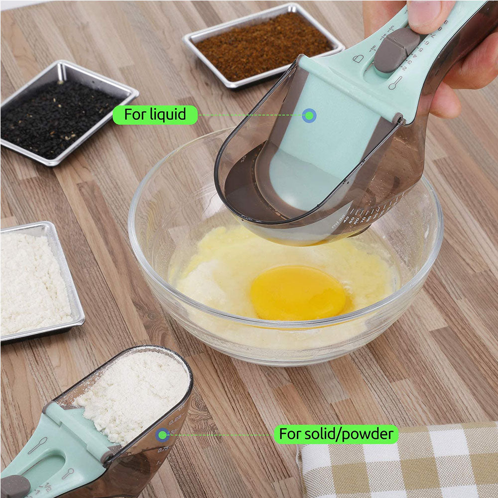 Cool Gift, Adjustable Measuring Cups And Spoons Set (2 Pieces)