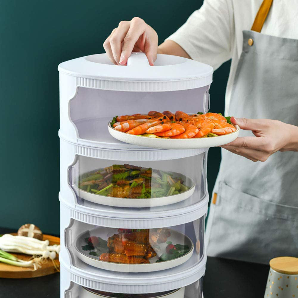 Cool Gift, Transparent Stable Stack-Able Food Insulation Covers Dust-Proof, Available in Different Sizes