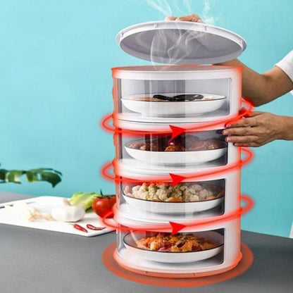 Cool Gift, Transparent Stable Stack-Able Food Insulation Covers Dust-Proof, Available in Different Sizes