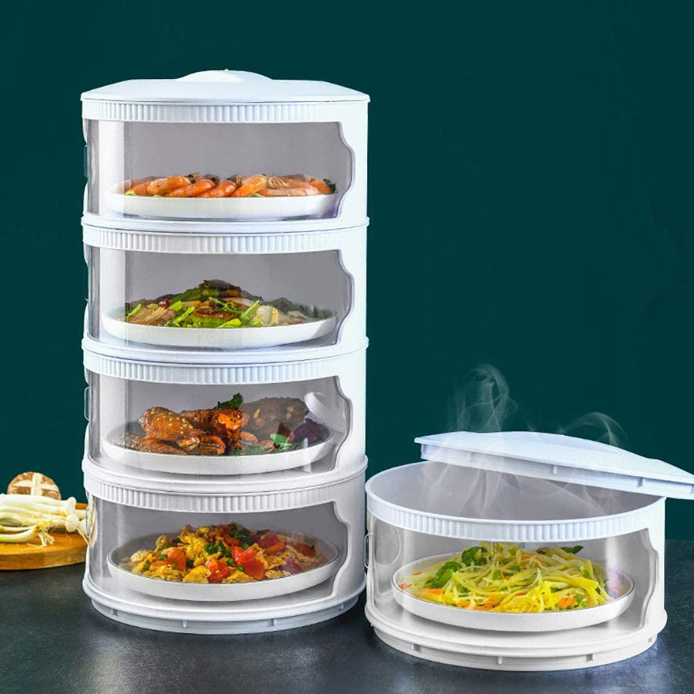 Cool Gift, Transparent Stable Stack-Able Food Insulation Covers Dust-Proof, Available in Different Sizes
