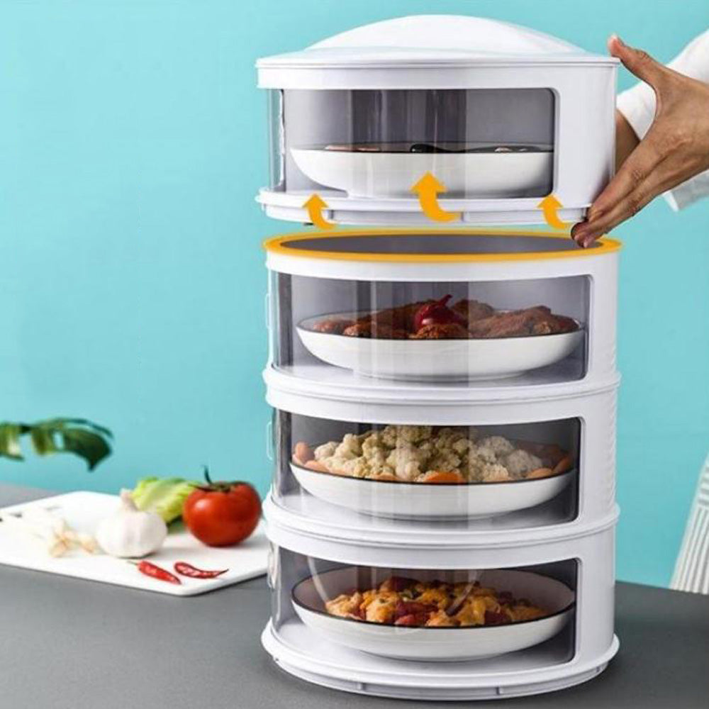 Cool Gift, Transparent Stable Stack-Able Food Insulation Covers Dust-Proof, Available in Different Sizes