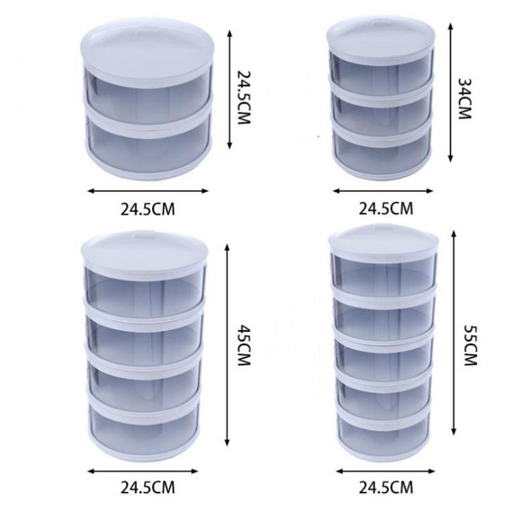 Cool Gift, Transparent Stable Stack-Able Food Insulation Covers Dust-Proof, Available in Different Sizes