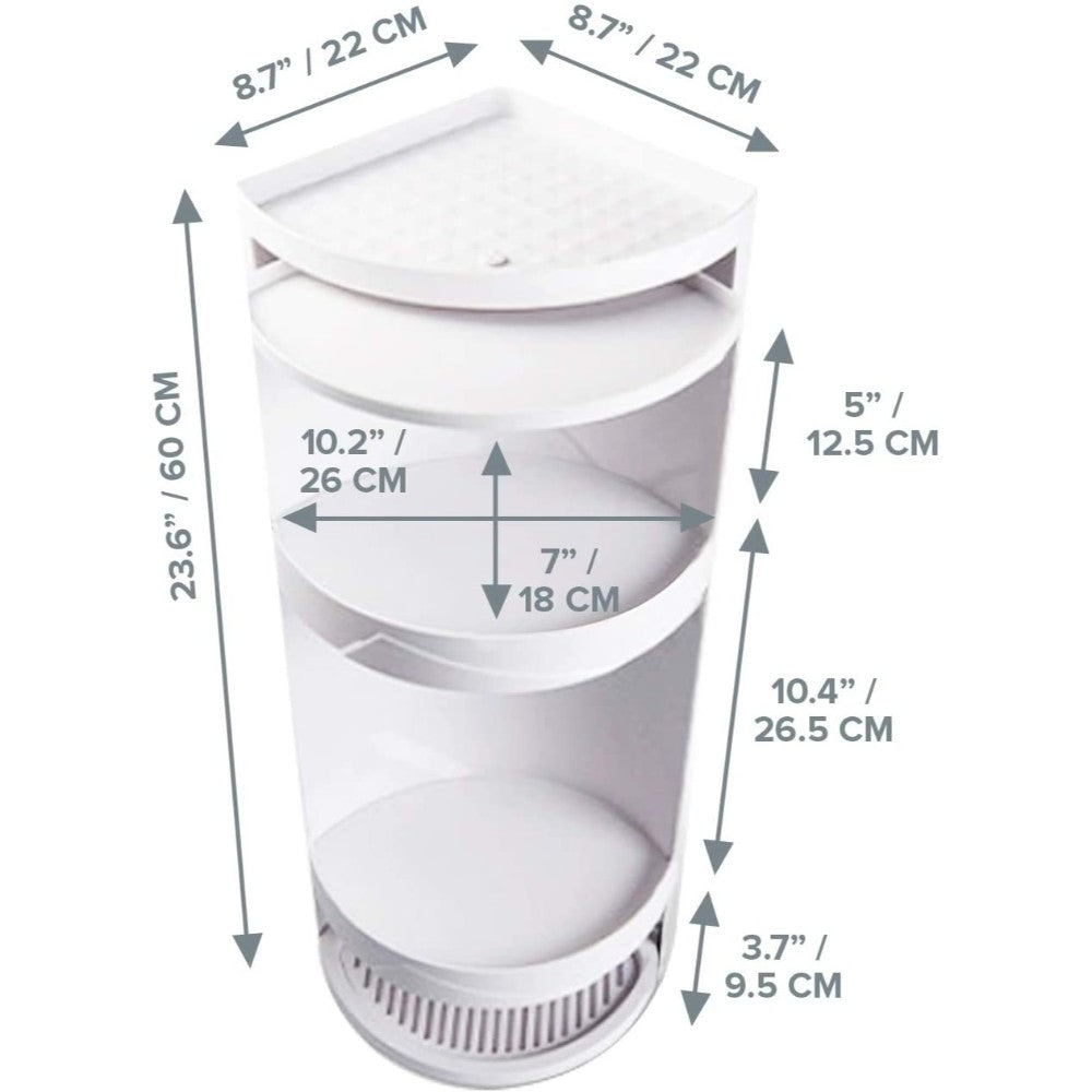 Cool Gift, Rotating Corner Shelf Cabinet, Available in Different Sizes