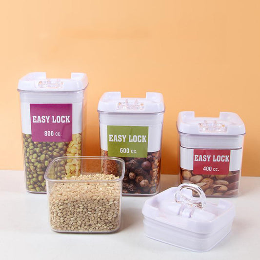 Cool Gift, Plastic Easy Buckle Containers - 4 Piece Set, Available in Different Sizes