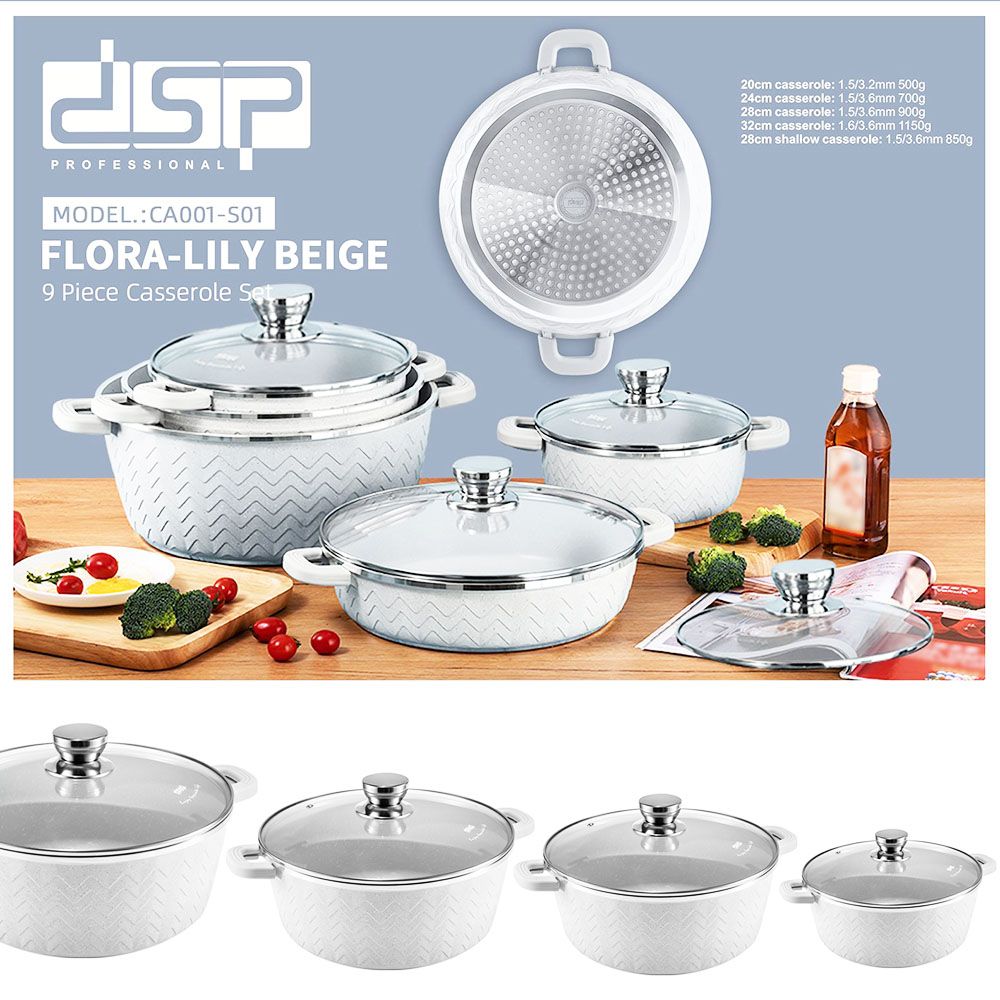 DSP, Cookware Set Of 9 pcs, CA001-S01