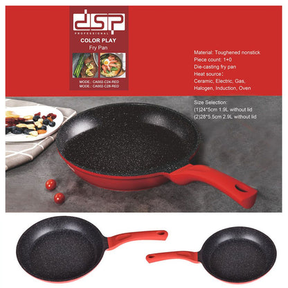 DSP, Fry Pan, CA002-Red, Available in Different Sizes