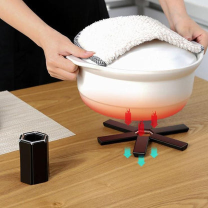 Cool Gift Folding Pot Mat, Heat Insulation Pad Set Of 3 Pcs