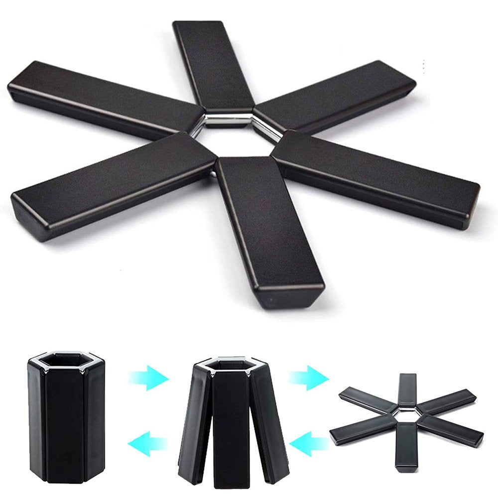 Cool Gift Folding Pot Mat, Heat Insulation Pad Set Of 3 Pcs