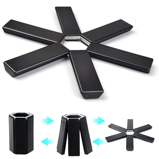 Cool Gift Folding Pot Mat, Heat Insulation Pad Set Of 3 Pcs