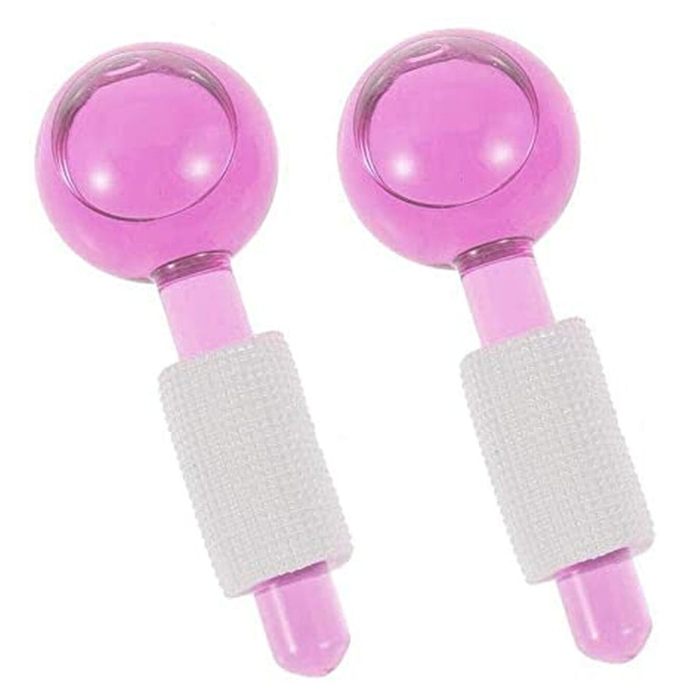 Cool Gift, 2 Pcs Beauty Crystal Ball Facial Ice Globe