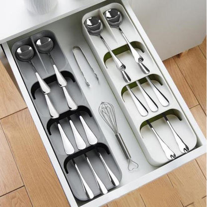 Cool Gift, Cutlery Organizer Kitchen Drawer Tray, Available in Different Colors