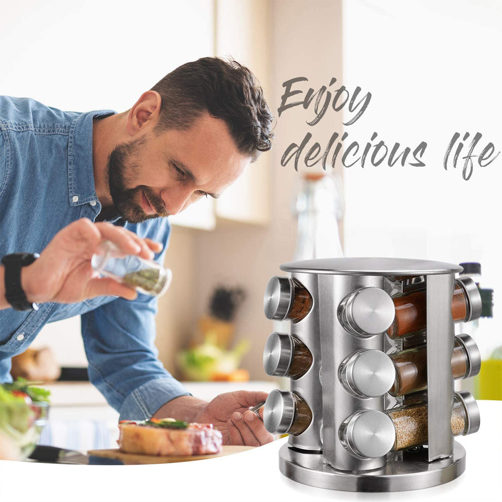 Cool Gift, Rotating Spice Rack Organiser, Available in Different Sizes