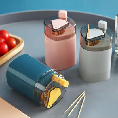Cool Gift, Automatic Toothpick Holder Set Of 3 pcs, Available in Different Colors