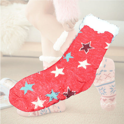 Cool Gift, Womens Slipper Socks Winter Warm Fleece, Available in Different Colors