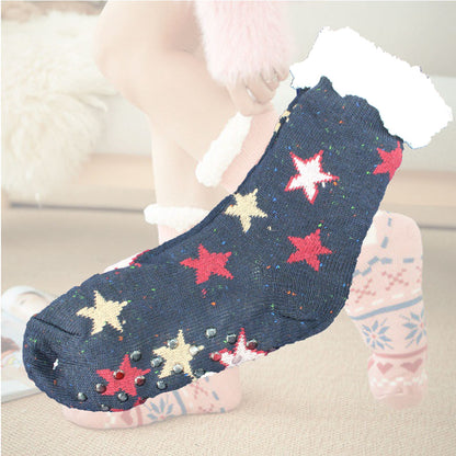 Cool Gift, Womens Slipper Socks Winter Warm Fleece, Available in Different Colors